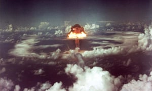 The KING shot was a 500 kilotons nuclear bomb. It was the largest pure-fission bomb yet exploded when detonated North of RunitCWCEY3 The KING shot was a 500 kilotons nuclear bomb. It was the largest pure-fission bomb yet exploded when detonated North of Runit