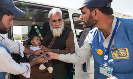 A vaccination drive in Pakistan