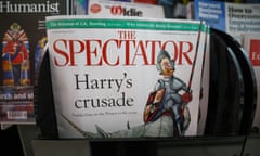 Copies of the Spectator magazine on a newsstand