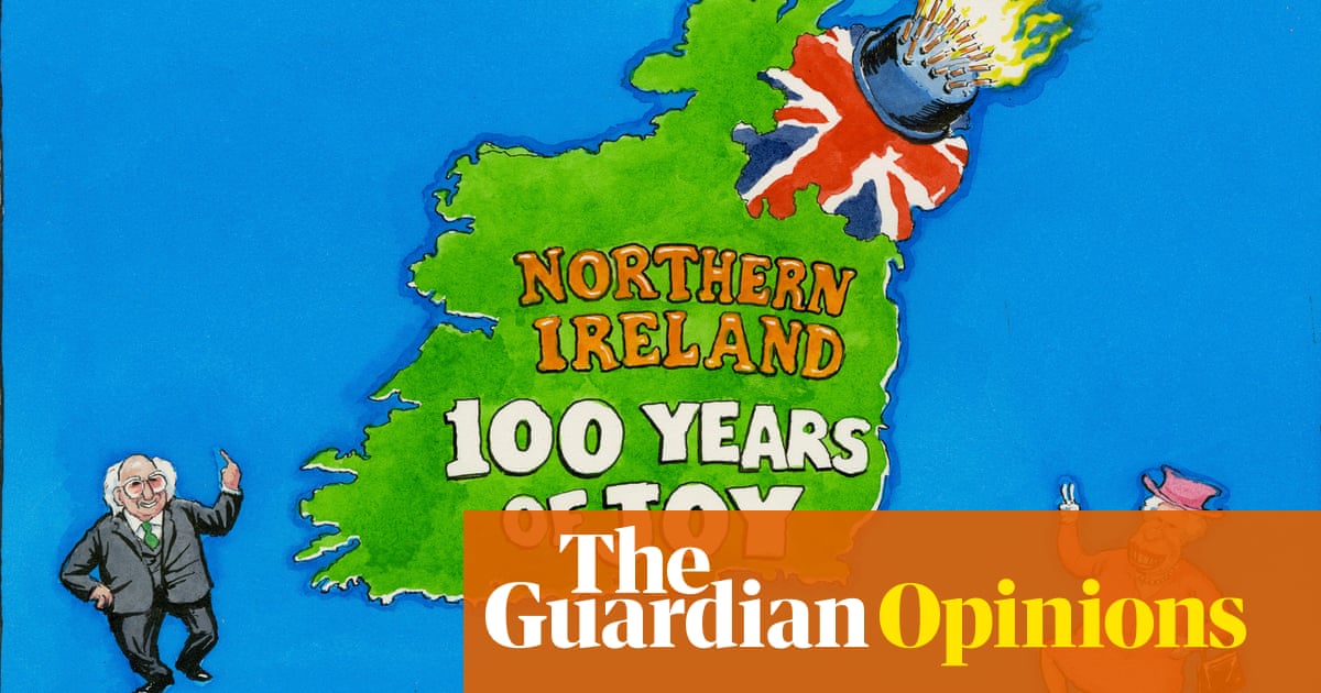 Steve Bell on the missing guests at Northern Ireland’s centenary – cartoon
