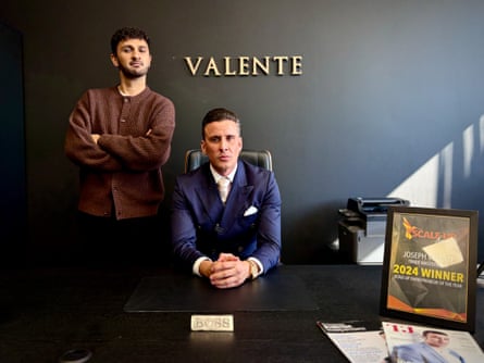 Shabaz Ali with Apprentice winner Joseph Valente