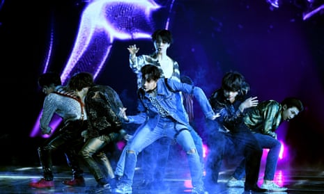 Music group BTS performs onstage during the 2018 Billboard Music Awards at MGM Grand Garden Arena on May 20, 2018 in Las Vegas