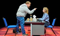 James Corden and Anna Maxwell Martin in The Constituent at the Old Vic