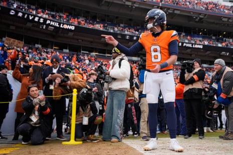 Jarrett Stidham has some fun with the crowd