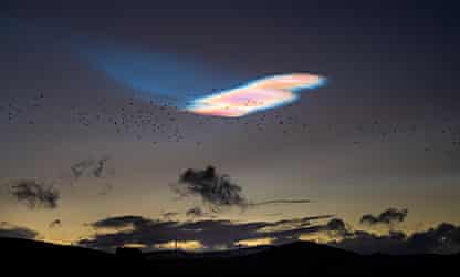 Rare ‘mother of pearl’ clouds spotted in country
