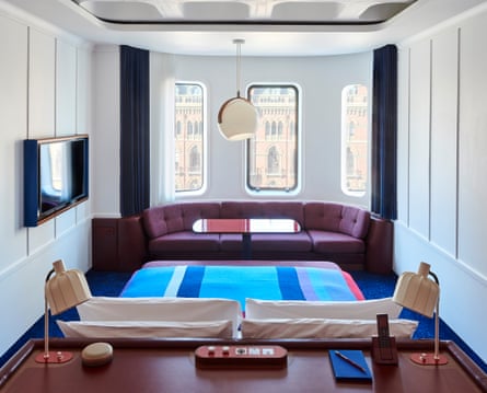 Bon voyage … the ferry-style rooms.