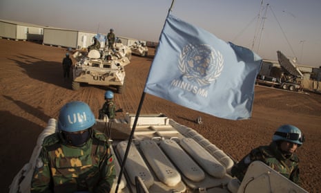 UN peacekeepers from Bangladesh arrive at the Niger battalion base in Ansongo, in eastern Mali. India has criticised the use of UN forces as combat troops in Mali.
