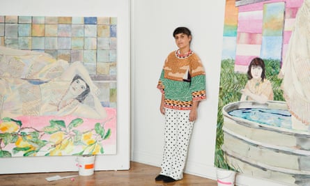 New York is ‘the energy’ … María Berrío at her Brooklyn studio.