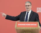 Starmer unveils extra £15bn for UK armed forces but says defence spending cannot be ‘bottomless pit’ – UK politics live