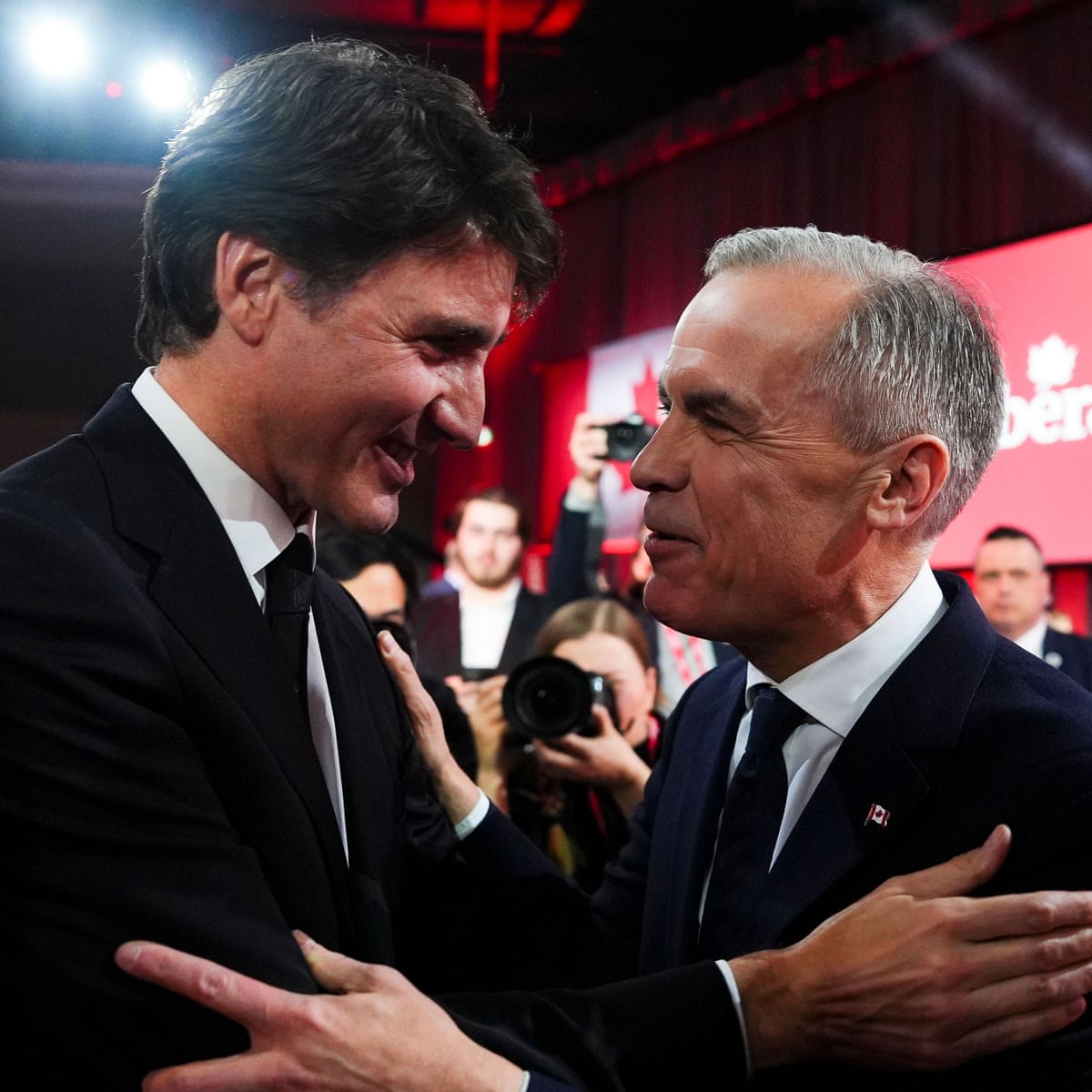 Canada's designated PM Mark Carney meets Trudeau as Trump threat looms | Canada | The Guardian