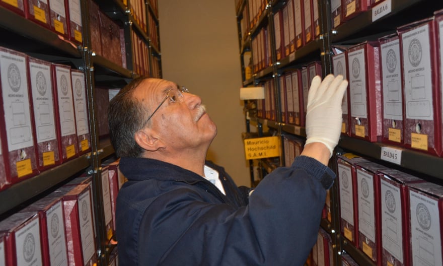 Edgar Ramírez, then director of the Bolivian mining archive in El Alto, in 2017.
