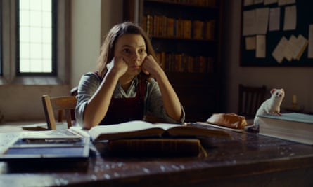 Dafne Keen plays Philip Pullman’s heroine, Lyra, in His Dark Materials.