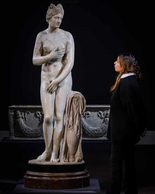 The Hamilton Aphrodite on display at Sotheby’s in London