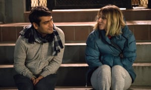 Kumail Nanjiani and Zoe Kazan in The Big Sick, up for best original screenplay.