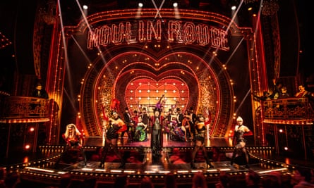 The Broadway production of Moulin Rouge! The Musical.