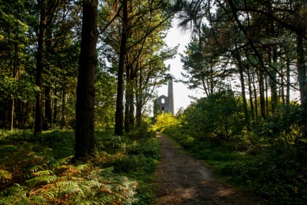A derelict former mine building in the Gwennap area, Cornwall.