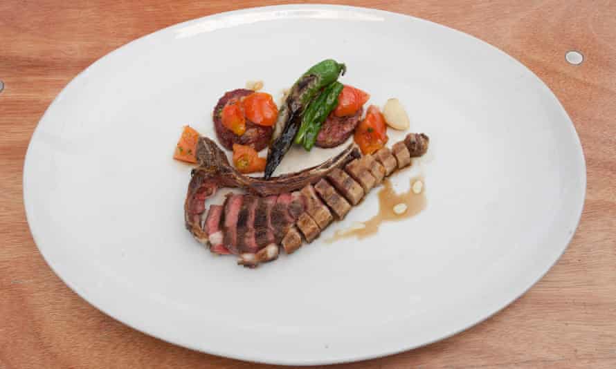 ‘The pink of a Provençal rosé within’: mutton chop.