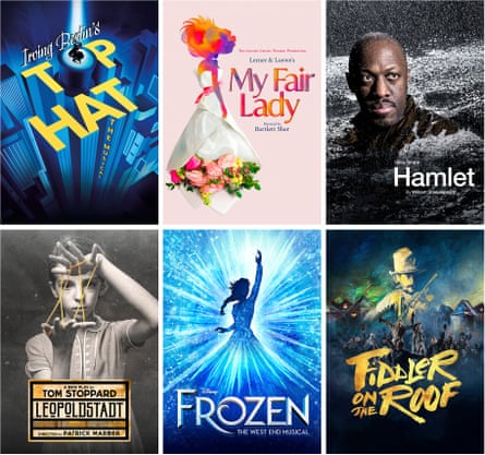 Composite of theatre posters by Bob King