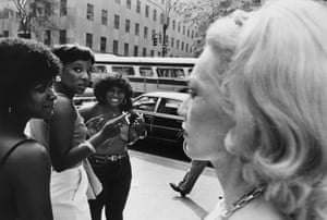 Four women on 5th ave., NYC, c. 1985