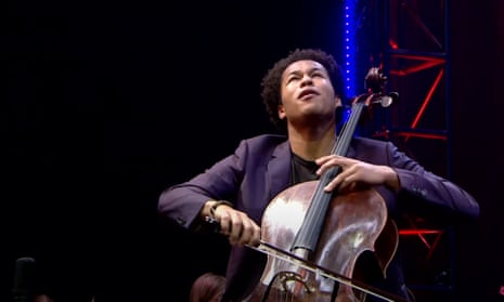 Unforced lyricism ... Sheku Kanneh-Mason was the soloist in Saint-Saëns’s First Cello Concerto at the CBSO celebration. 