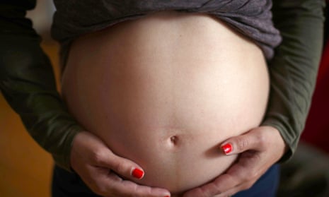 Pregnant woman's belly