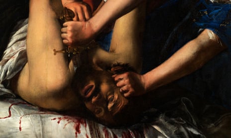 A visceral work of revenge … a detail from Artemisia’s Judith Beheading Holofernes. 