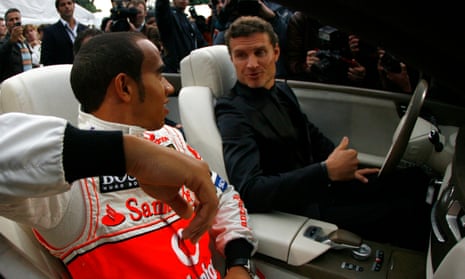 Lewis Hamilton and David Coulthard