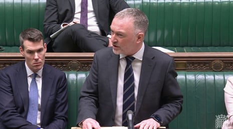 Steve Reed giving his statement on council elections being cancelled