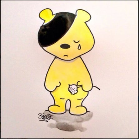 Cartoonist Birdie pays tribute to Terry Wogan with sketch showing a grieving Pudsey.