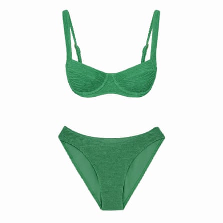 Green underwired bikini