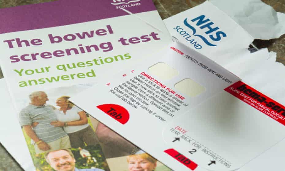 Bowel cancer screening is currently offered on the NHS from the age of 50 in Scotland