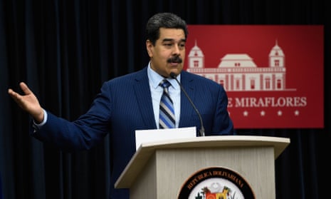 Nicolás Maduro speaks during a press conference at the Miraflores palace in Caracas, Venezuela on 12 December. 