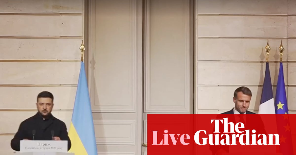 Zelenskyy sets out Ukraine’s red lines in press conference with Macron – Europe live