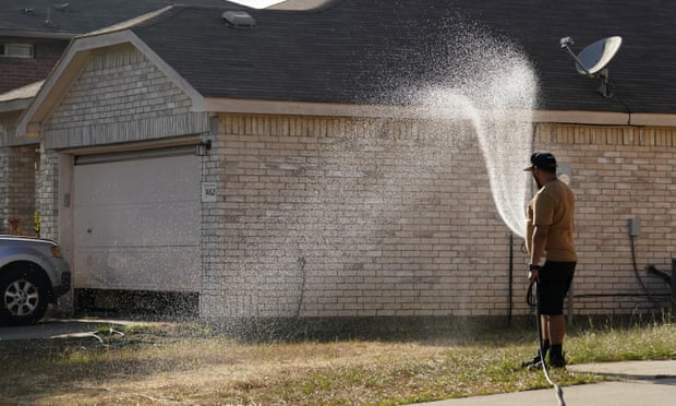 ‘American lawns use 3tn gallons of water each year – enough drinking water for billions of people annually.’