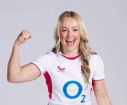 Millie David poses for a portrait in England kit.