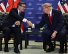 Trump says he has a better UK relationship with Burnham as PM – politics live