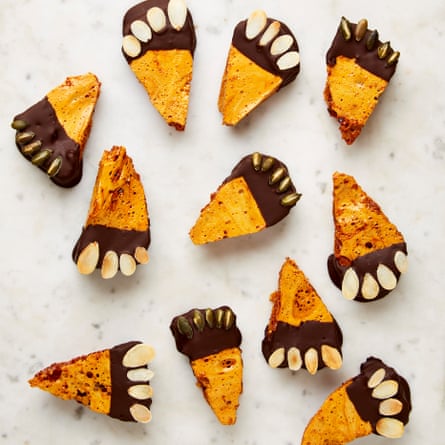 Yotam Ottolenghi’s honeycomb and chocolate monster feet