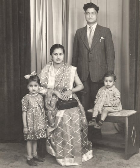 Snapshot … from left, Anita’s sister Shobana, her mother, Kamal, her dad, Ram Lal, and brother Anil, in 1952 while they were living in Nairobi