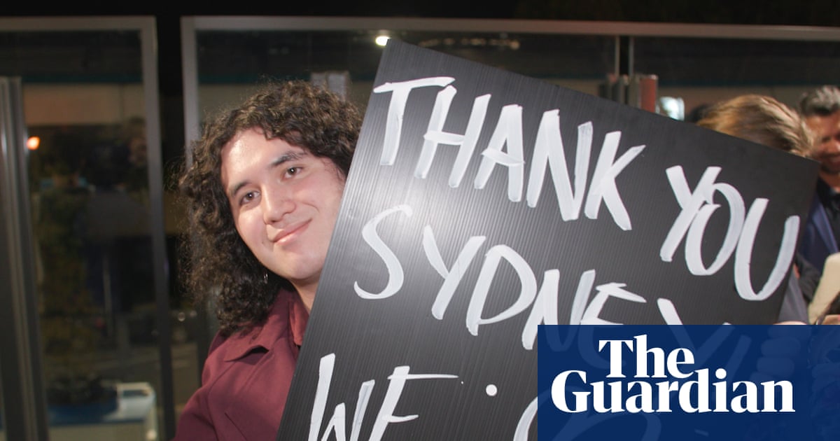 ‘Awesome day’: rail enthusiasts ride the first metro extension service from Bankstown – video