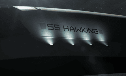 The SS Hawking navigating space.