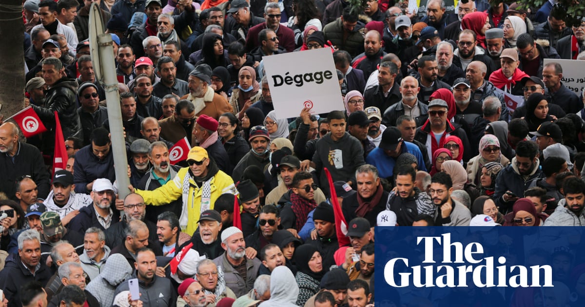 Thousands protest against Tunisian president’s seizure of near total power