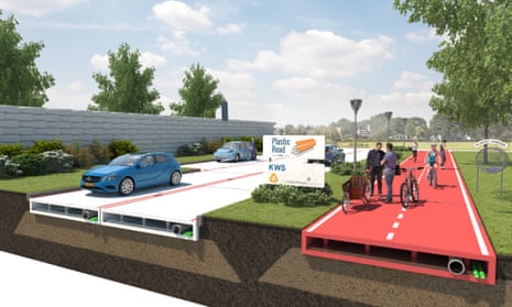 Plans unveiled for recycled plastic roads are being considered by Rotterdam city council.