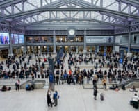 The Moynihan train hall at Penn Station in New York on 23 January 2026.