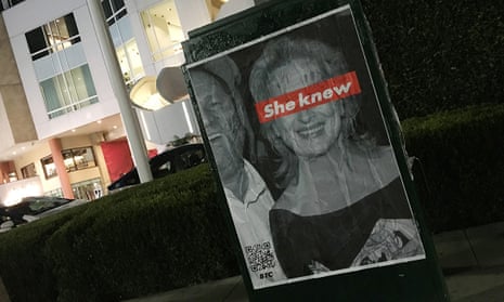 Nearly a dozen posters were plastered at multiple LA locations on Tuesday. 