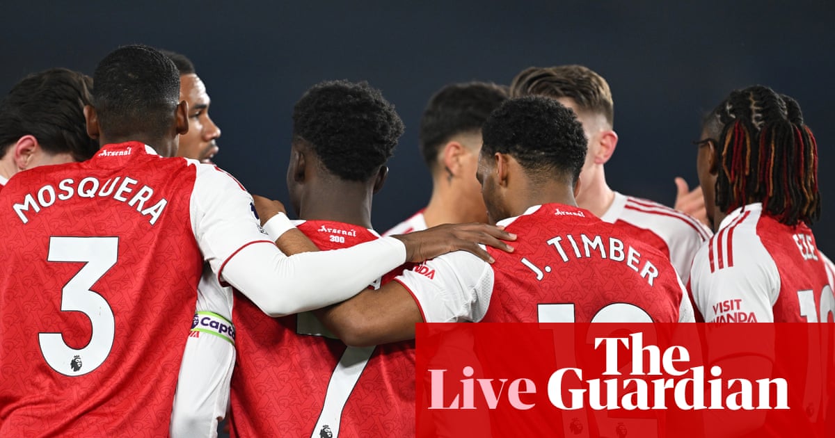 Premier League buildup as Arsenal prepare for another title test – matchday live