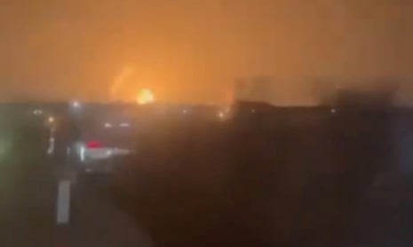 Fire breaks out at Krasnodar refineryAn explosion occurs following a fire that broke out at the Slavyansk oil refinery in Krasnodar region, Russia, amid Russia’s attack in Ukraine, in this screen grab from a video released in March, 2024.