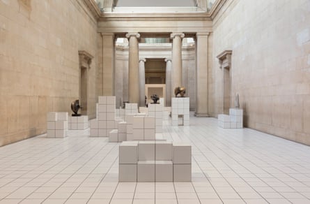 some of the sculptures picked from the Tate collection for Anthea Hamilton’s installation.