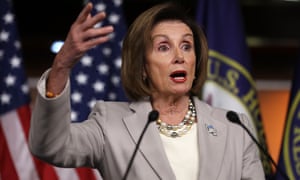 Nancy Pelosi talks to reporters on Capitol Hill this week.
