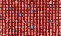 A grid of headshots of state legislators and governors who voted to ban abortion in the US