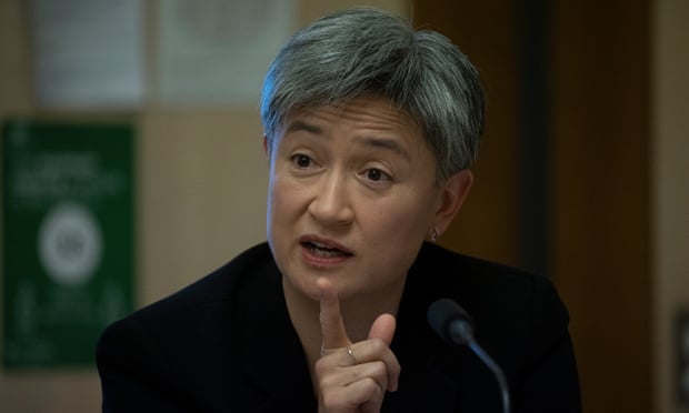 Labor Senator Penny Wong questions the head of PM &amp; C Phil Gaetjens at the senate Finance and Public Administration legislation committee in parliament house in Canberra this morning, 25 May 2021.